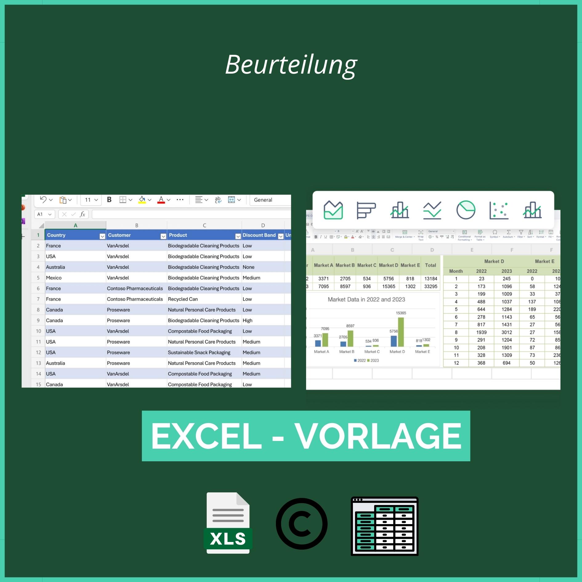 Excel Vorlage Beurteilung