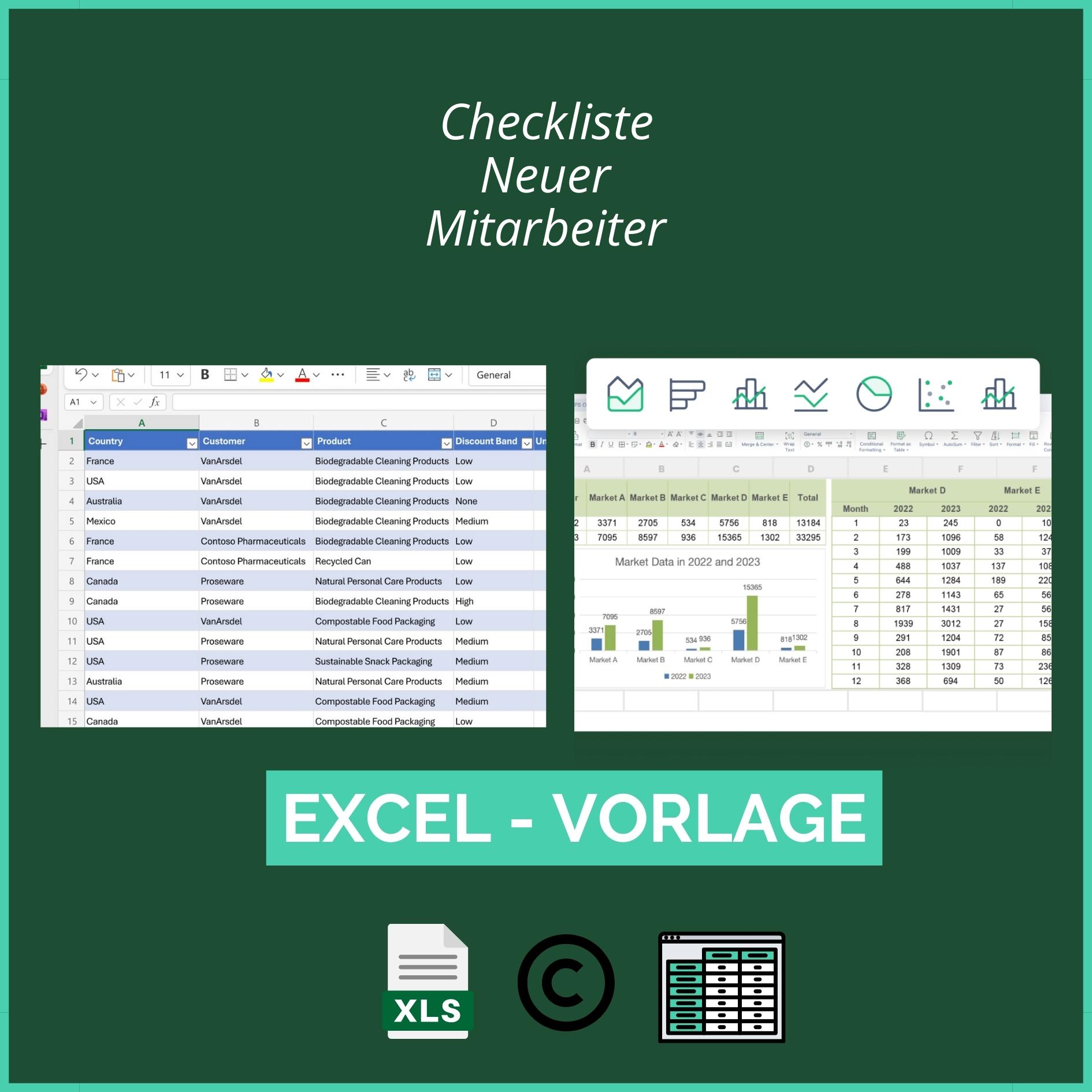 Excel Vorlage Checkliste Neuer Mitarbeiter